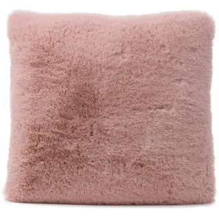 Gözze Kissenbezug Fellimitat-Kissen 40 x 40 cm Rosa