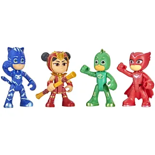 PJ Masks Pyjamahelden und An Yu Figurenset, 4 bewegliche Action-Figuren und 1 Accessoire für Kinder ab 3 Jahren, F2642