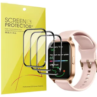 Blueshaweu Schutzfolie Kompatibel mit ICE-WATCH - Ice fit 1.0 (1.78 Zoll), HD klar Flexible TPU Displayschutzfolie [3 Stück] Kompatibel für ICE-WATCH Ice fit 1.0 (schwarz)