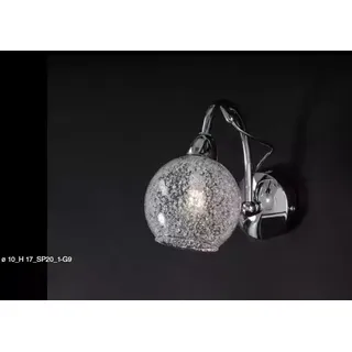 Silber Wandkronleuchter Klassische Hängelampe Luxus Designer Lampe - Grau