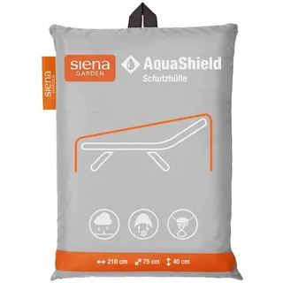 Siena Garden Schutzhülle Gartenliege 210 cm x 75 cm x 40 cm Hellgrau