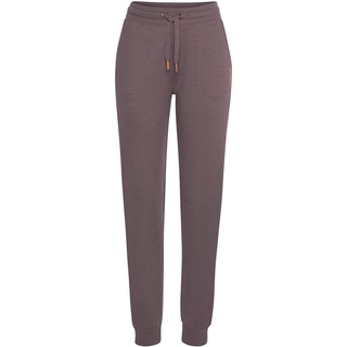 Loungehose BENCH. LOUNGEWEAR, Damen, Gr. 52/54, N-Gr, lila (mauve, meliert), Jersey, Obermaterial: 60% Baumwolle, 40% Polyester, meliert, unifarben, Basic, Basic lang, Hosen Loungehose, mit aufgesetzten Taschen, Loungewear, Topseller