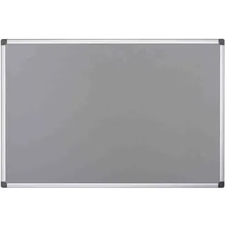 Bi-Office FA0242170 Pinnwand Maya, Filztafel Mit Aluminiumrahmen, Graue Filzoberfläche, 60 x 45 cm Grau
