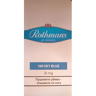 Rothmans Sky Blue 100/Rothmans Sky Blue-100mm - 1 Stange (10x20)