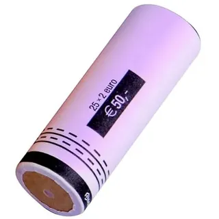 RESKAL Münzhülse für Euro-Münzen, Papier, 25 x 2 EUR