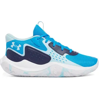 Under Armour Mens UA Jet 23 Basketball Shoes Unisex Trainers, Electric Blue Midnight Navy Stream, 46 EU