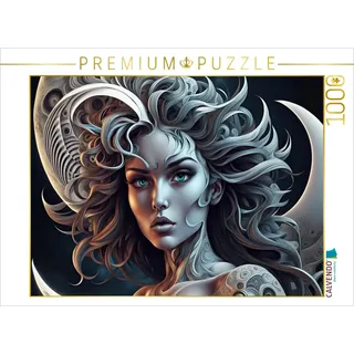 Calvendo Puzzle · Mondschönheit | Ein Motiv aus dem Kalender Fantasie Universum Schönheiten · 1000 Teile · Lege-Größe 64 × 48 cm · CALVENDO Puzzle