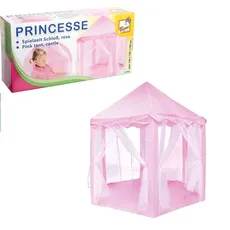 Bino 82826 - Spielzelt Princesse, Spiel-Schloss, rosa 120x140x140cm, Kinderzelt