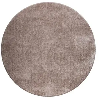 Hochflorteppich Wellness grau braun 160x160 cm