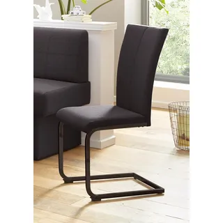 Home affaire Freischwinger »Nils« (Set) 2 Stk.Stuhl belastbar bis 120 Kg, Gestell Metall im Chrom-Look oder Schwarz, braun