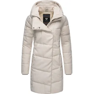Wintermantel RAGWEAR "Wintermantel Pavla Coat", Damen, Gr. XXL, beige (ecru), Obermaterial: 100% Polyester PES.  Obermaterial: Futter: 100% Polyester PES. 100% Polyester PES., Mäntel Wintermantel
