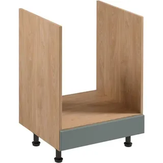 Küchenschrank Schrankmodul Basis-Unterschrank Unterbau für Herd Holz - Beige