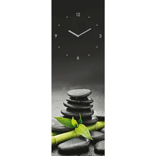 Wanduhr , Multicolor , Glas , 20x60x3.1 cm , Dekoration, Uhren, Wanduhren