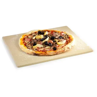 Pizzastein feuerfeste Keramik 1,2 cm dick passend für Grill Siesta & Quisson, Beige