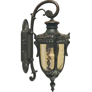 Elstead Lighting Außenwandleuchte Metall 52,0 cm E27 spritzwassergeschützt/Dimmbare/Bronze