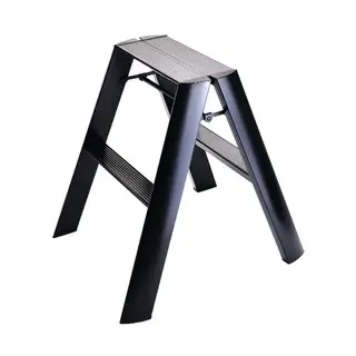 Trittleiter Lucano Thomas Merlo schwarz, Designer Chiaki Murata, 48.5x62x57 / 15.5 cm
