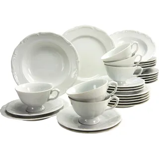 CreaTable Kombiservice 30-tlg. weiß unifarben