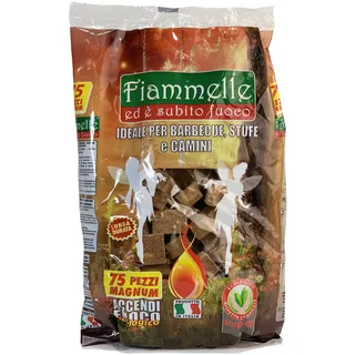 Feueranzünder Ökologisch Magnum 75 Stück - Geruchlos, Nicht Giftig, Sicher Und