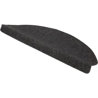 Stufenmatte ANDIAMO "Paris, Made in Poland" Gr. 21, grau (anthrazit), B:23cm H:2mm L:65cm, Kunstfaser, Teppiche, Stufenmatte, selbstklebend, 15 Stück in einem Set