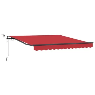 vidaXL Markisenstoff mit Rot 300 x 250 cm Polyester - Rot