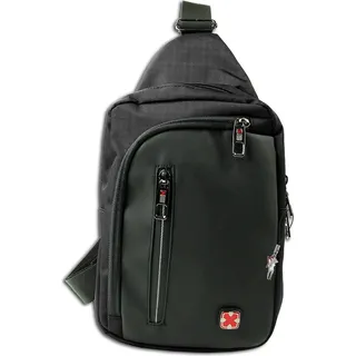 Travel N Meet Umhängetasche Sling Bag schwarz Herren ORD4227S - Schwarz