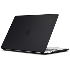 TECOOL Hülle für neuen MacBook Pro 16 Zoll mit M3 M2 M1 Pro/Max Chip 2021-2023 A2991 A2780 A2485, Ultradünne Schutzhülle Hartschale Case, Mattes Schwarz