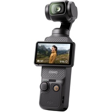 DJI Osmo Pocket 3, Vlogging-Kamera mit 1-Zoll-CMOS und 4K/120 fps Video, 3-Achsen-Stabilisierung, schnelles Scharfstellen, Gesichts-/Objektverfolgung, kleine Videokamera für Fotografie, YouTube