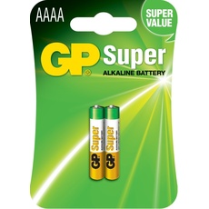 GP Super Alkaline Batterie Mini (AAAA / LR8D425 / LR61 / LR80425) 2 Stück im Blister