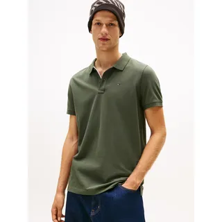 Poloshirt TOMMY JEANS "TJM SLIM PLACKET POLO EXT", Herren, Gr. XXL, grün (pewter grün), Piqué, Obermaterial: 100% Baumwolle, slim fit, Shirts Poloshirt