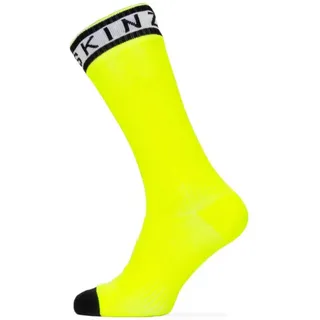 Sealskinz Hydrostop Wp Large Socken - Yellow Fluo / Black / White - EU 36-38