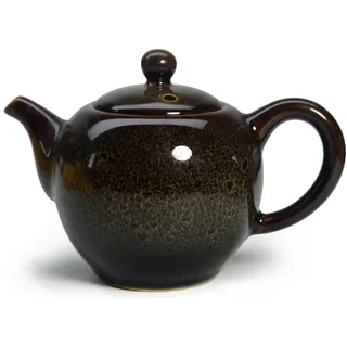 Liang baobao Porzellan-Teekanne, 340 ml, kleine Teekanne, chinesische Tradition, ofenveränderte Glasur, farbige Keramik-Teekessel (braun), TER001