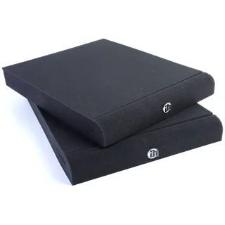 Adam Hall Stands PAD ECO 2 - Absorberplatte für Studio Monitor | 2-lagig; hochverdichteter Akustikschaum; anthrazit; 265 x 330 mm