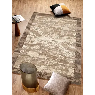 OCI DIE TEPPICHMARKE Teppich "AWARD SIRI" rechteckig 15 mm Höhe handgeknüpft, echter original Nepal Design Teppich. 100% Naturfaser, natur