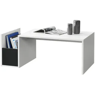 [en.casa] Bollnäs Weiß Holzwerkstoff 90 x 35 x 45 cm