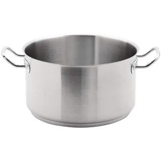 Vogue Schmortopf, 9,5 Liter, Edelstahl, Schmortopf, Größe: 280 (Durchmesser) mm – Für Induktionsherd, Gasherd, Elektroherd und Glühplatten geeignet, Deckel separat erhältlich (M951), M941