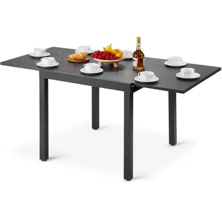 Vevor Gartentisch 80-160 x 88 x 68 cm Dunkelgrau