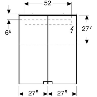 Geberit Option Basic 55 cm weiß