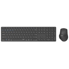 RAPOO Keyboard/Mice Set 9800M Wireless Multi-Mode Dark Grey - Keypad & Maus Set - Schwarz