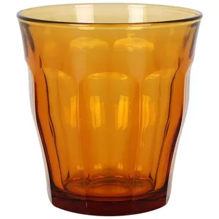 Duralex Set 4 Gläser gehärtetes Glas 31cl stapelbar, robuste Küchengläser für Wasser Saft Limonade, täglicher Gebrauch, Bunte Farben, spülmaschinenfest, Picardie-Kollektion