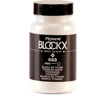 Blockx 51023BXC - Pigment - Blanc de titane 100 ml / 100 g