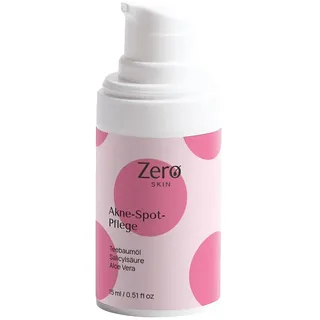 Zero Skin Akne Spot Pflege, Teebaumöl, Salicylsäure, klärend & beruhigend für ölige und unreine Haut Paste 15 ml Unisex