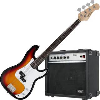 Rocktile Puncher E-Bass Sunburst Amp Set