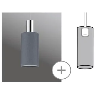 Paulmann URail Lampenschirm Valerio 2Easy anthrazit 10 x 18 cm