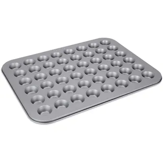 Städter we love baking Muffin Konfekt Backform, 48 Mini-Muffins, Antihaftbeschichtung, PFAS-frei, 40x31 cm, hochwertige langlebige Metallform, ideal für Backliebhaber
