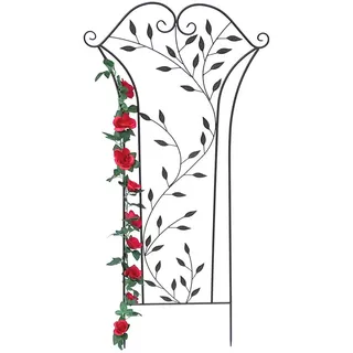 DanDiBo Dandibo Rankhilfe Metall Rankgitter 135 cm Braun Rankstab Kletterhilfe Bodenstecker 100974 Blumenhalter Ranksäule , 60x135x1 cm , Dekoration, Gartendeko