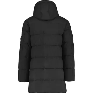 Winterjacke LERROS "Warm gefütterter Steppmantel mit abnehmbarer Kapuze", Herren, Gr. 3XL, schwarz, 100% Polyester, Jacken Winterjacke