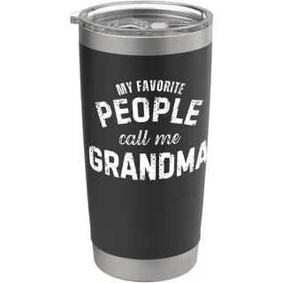 Meine Lieblingsmenschen nennen mich Oma Doppelwandiger Edelstahl-Thermobecher