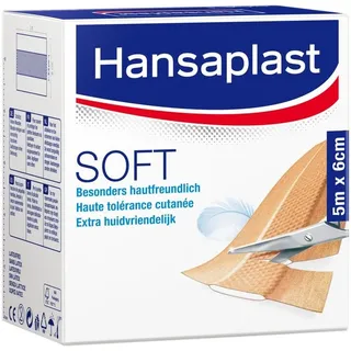 BEIERSDORF Hansaplast Soft Wundpflaster 6 cm x 5 m 1 St.