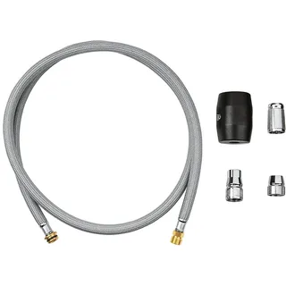 Grohe Brauseschlauch für Küchenarmaturen (für herausziehbare Spülbrausen oder Mousseurauslauf, inkl. Gewicht und Führungsmuttern G 1/2", 1425mm lang), 48293000