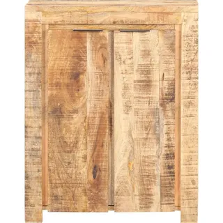 vidaXL Sideboard 59x33x75 cm Raues Mangoholz - Braun